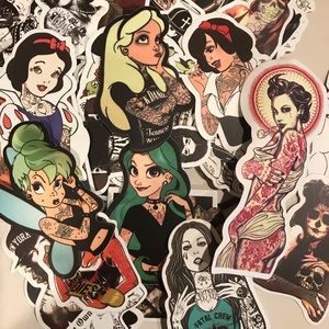 41 Pcs beauty pop Stickers fashion vulgar